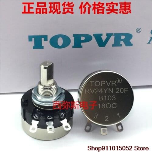 RV24YN20FB103 10K half axis potentiometer TOPVR long life game machine potentiometer single circle carbon film