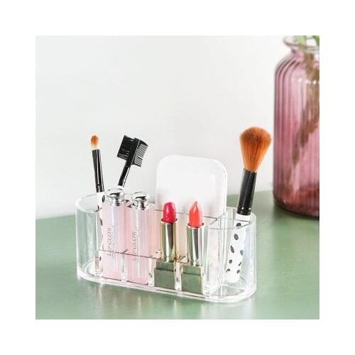 Transparent cosmetic storage box, desktop finishing box, storage case 7*6*6.5cm free shipping