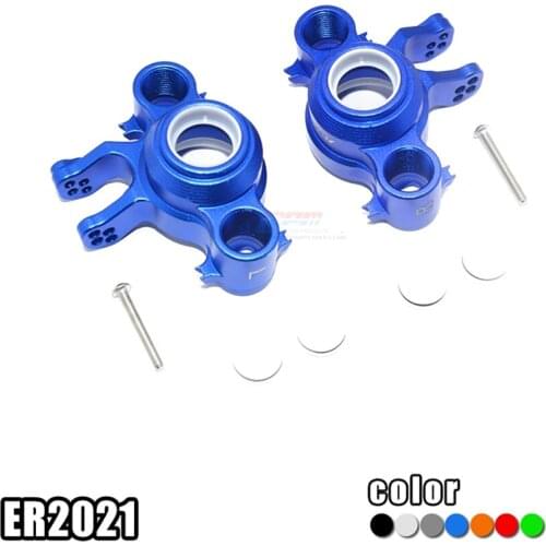 RC Car Parts 1/10 E-REVO 6086-4 Alloy POM Universal Front Rear KNUCKLE Steering Arm Arms 1 Pair ER2021