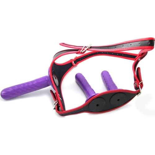 Strap on Dildo Triple Dong Elastic Harness Belt Panties Silicone Realistic Penis Dildos Lesbian Strapon Toys Sex Toys for Women