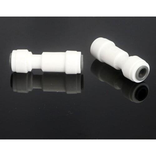 RO Water Elbow/Equal Straight Check Valve Quick Coupling Fitting 1/4" OD Hose Reverse Osmosis System Plastic Pipe Connector