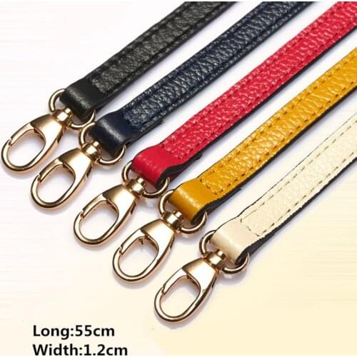 Replacement Ladies Shoulder Strap bag Accessories,Genuine Leather Straps for purses/handbag Buckle Gold