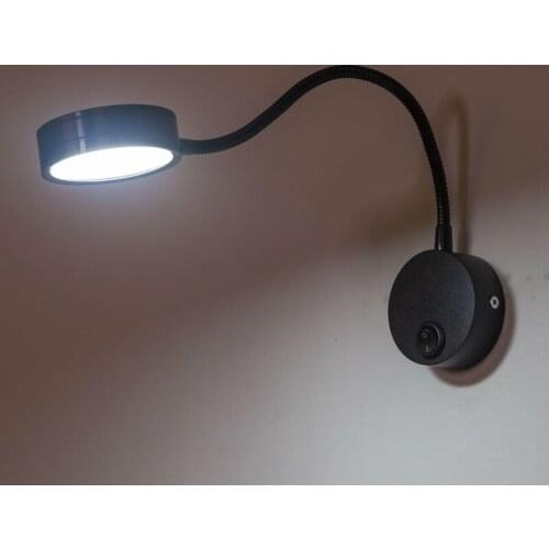 New Led Wall Lamps 4pcs 5w With Switch Ac90-260v Bedroom Bedside Light Direction Adjustable Reading Lamp Home Lighting Zbd0015