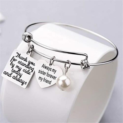 Wedding Favor And Gifts For Guests Letter Heart Bracelet Spoon Keychain Bridal Shower Bridesmaid Gift Wedding Souvenir