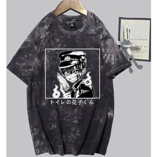 Toilet Bound Hanako Kun Funny Cartoon T Shirt Men Anime T-shirt Hip Hop Top Tees Male