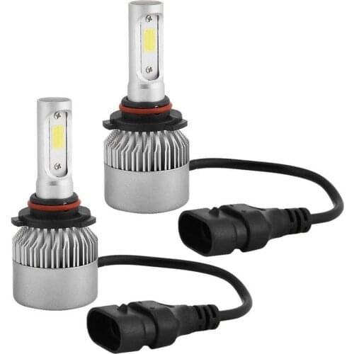 1 Pair 9006 LED 36W 8000LM Headlight Car Hi/Lo Beam Auto Bulbs 6000K (Silver)