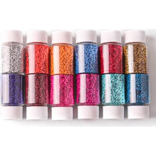 2000pcs/Bottle Glass Beads 2mm Colored Crystal Beads Necklace Beading Stone Earrings Charms Spacer For jewelry handmade DIY