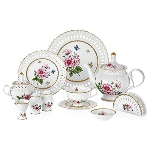Schafer 45 Pieces Morgen Collection Fine Bone Breakfast Set SHF 27201