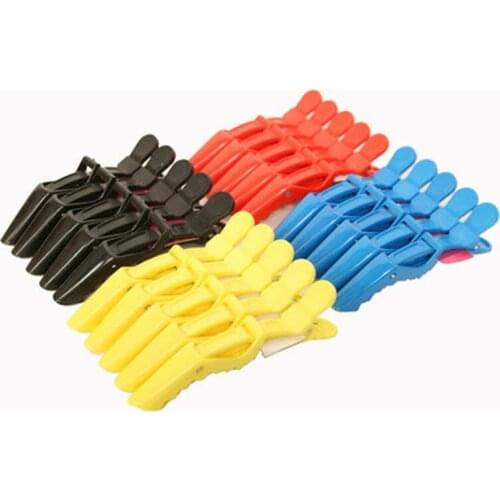 5pcs Hairdressing Clamps Claw Clip Plastic Crocodile Clips Barrette Holding Hair Section Clip Grip Tool Salon Hair Styling Tool