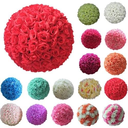 8 Inch Wedding Artificial Rose Silk Flower Ball Hanging Decoration Centerpiece Simulation Rose Ball Decorative Party Decoration
