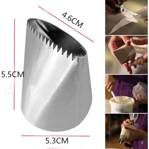 Large Size Basketweave Piping Nozzle Basket Weave Cake Decorating Tip Nozzle Baking Tools Bakeware Icing Tips