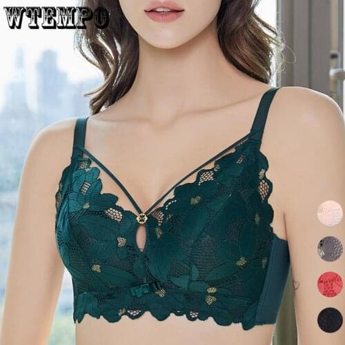 Push Up Bra Women Lace Sexy Bras Seamless Underwear Wireless Soft Brassiere High Quality Female Lingerie Gather Bralette 2021