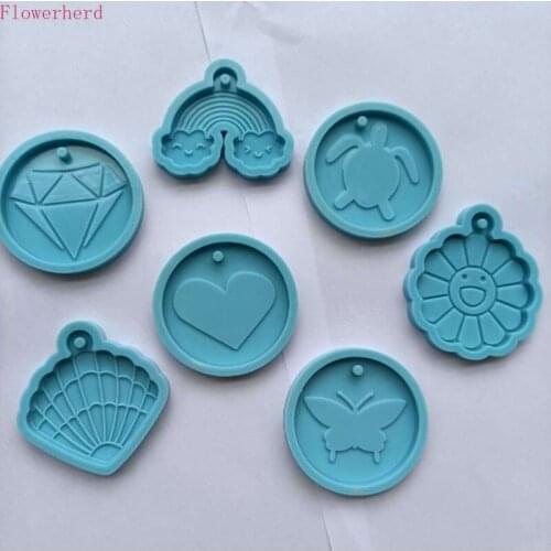 DIY Butterfly Tortoise Diamond Resin Keychain Mold Fondant Cake Silicone Baking Mold Cake Decorating Tools Chocolate Mold