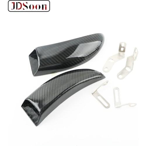 For KAWASAKI ZX-10R Ninja1000 ZX6R 636 2013-2014-2015-2017-2018-2019 FUniversal ront brake cooling system True Carbon Fiber Carb