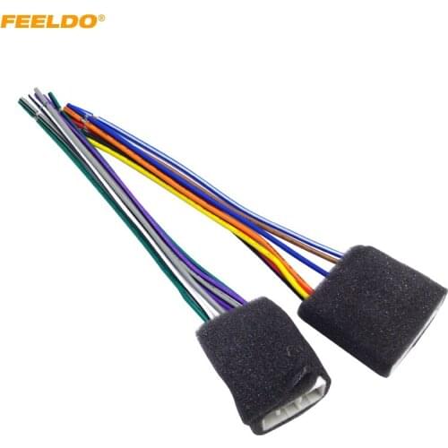 FEELD Car Radio Audio Wire Harness Aapter Plug for Geely Emgrand CD/DVD Stereo Speaker Cable#2958