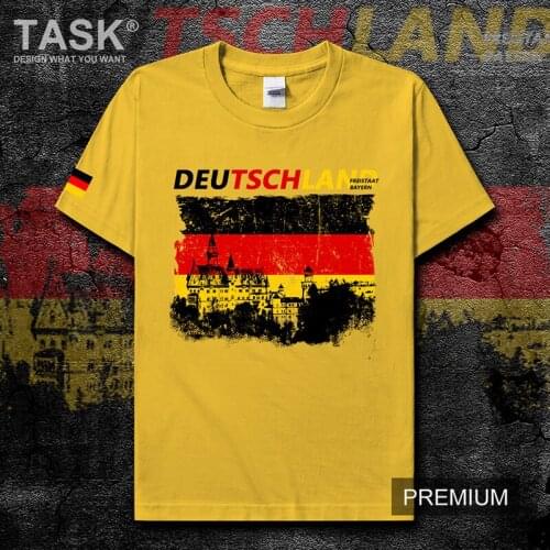 New Swan Stone Castle National Landmark Building German Flag Printed T-Shirt Summer Cotton O-Neck Short Sleeve Mens T Shirt New