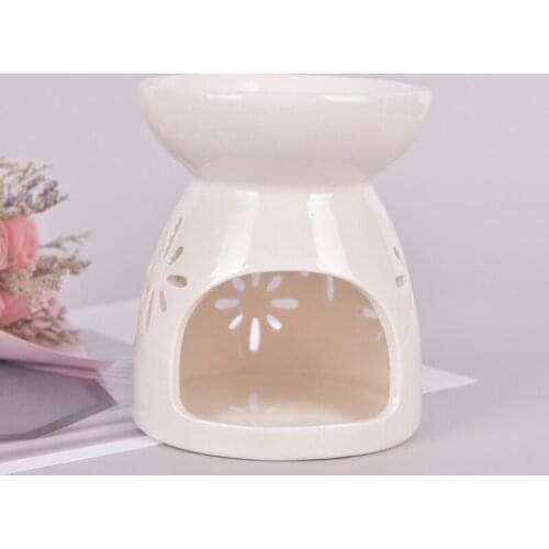 HOT SALE！Ceramic Candle Holder Essential Oil Burner Diffuser Aromatherapy Incense Lamps Porcelain Home Living Room Decors