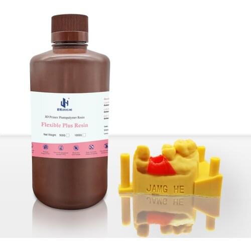 JAMGHE Photopolymer Gingiva Mask Resin Red and Pink Flexible Material in Printing Parts for LCD DLP 3d Printer