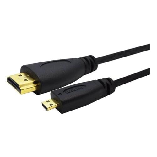 MicroHDMI Cable 3ft 1m1.5m 2m3m 3D 1080P Male-Male High Premium Gold-plated HDMI-compatibAdapter for Phone Tablet HDTV Camera-1