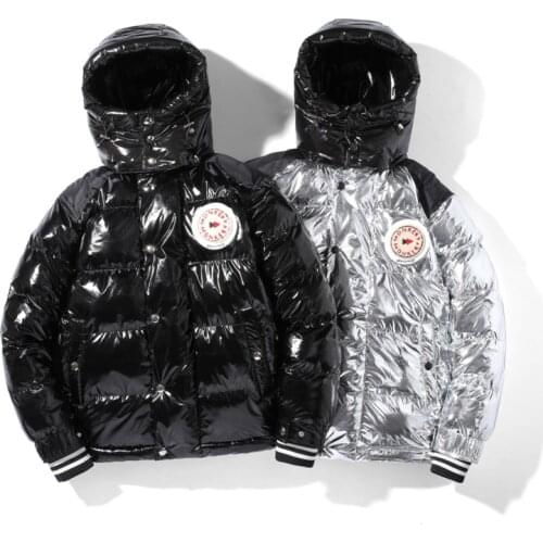 KKSKY 2020 Winter New Style Mens Parkas Jacket Thick Teenager Students Bright Surface Down Jacket Cotton Padded Coat Men Clothes