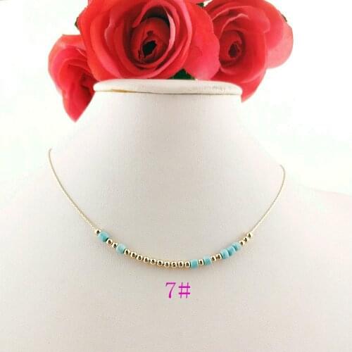 Morse Code Pendant Custom Jewelry Necklace Handmade Necklace Gold Chain Bohemian Bead Handmade Necklace Womens Riverdale Kolye