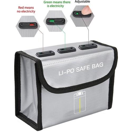 Lightweight Battery Explosion-proof Safe Fireproof Bag Storage Box Protective Case for FIMI X8 Mini Drone Accessories