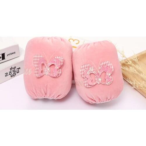 Cute cartoon three-dimensional small butterfly baby anti-fouling sleeves 0-3 years old men and women children flannel