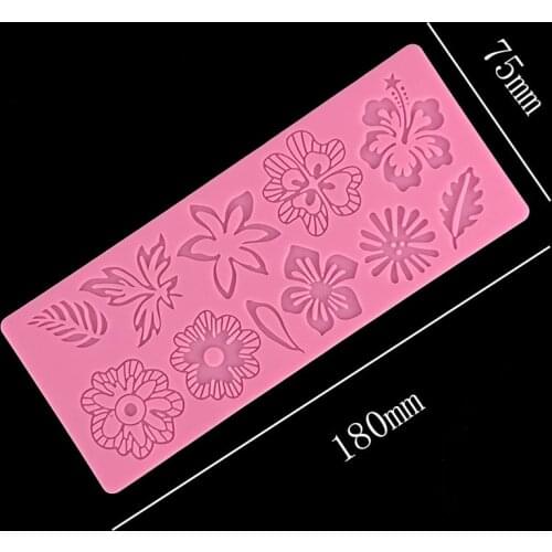 Minsunbak New flower Lines Silicone Mat Wedding Cake Decoration Silicone Lace Mold Gumpaste Kitchen Accessories