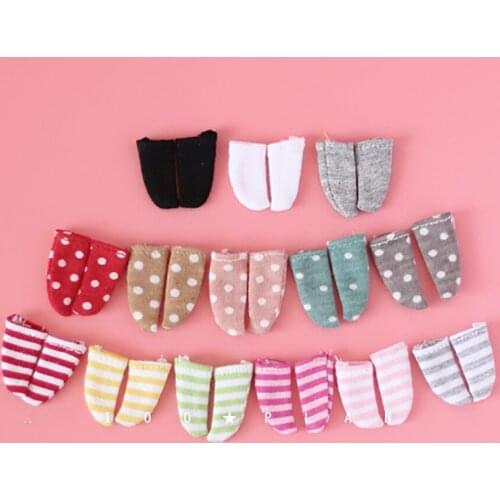 1 Pair Wave Point Socks OB11 Dolls Clothing for Obusit11 1/12 Bjd Dolls Accessories