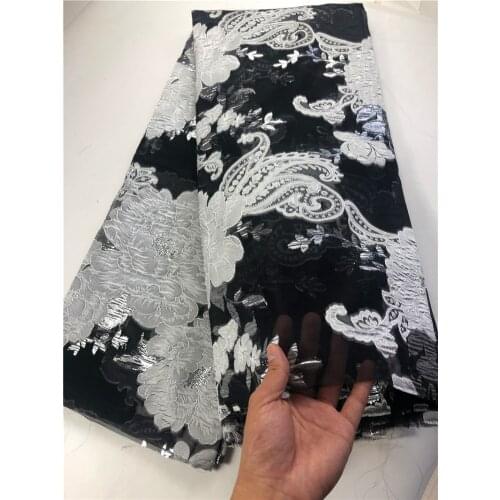 New French Net Lace Fabric African Organza Lace Fabric High Quality Embroidered Lace Fabric For Nigerian Dress COP-0015
