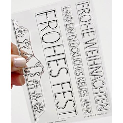 German words Clear Silicone Stamp/Seal for DIY scrapbooking/photo album Decorative clear stamp sheets ST0513