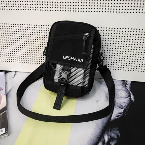 2021 Men Crossbody Bags Fashion Mini Shoulder Bag Solid Color Travel Phone Pouch Unisex Trend Messenger Pouch Boy Handbag