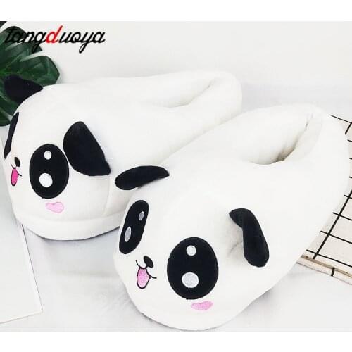 Cute Panda Slipper Women Cute Slippers Men Women Winter Warm Slippers Lovely Cartoon Indoor Home Soft Shoes light Soft Shoes
