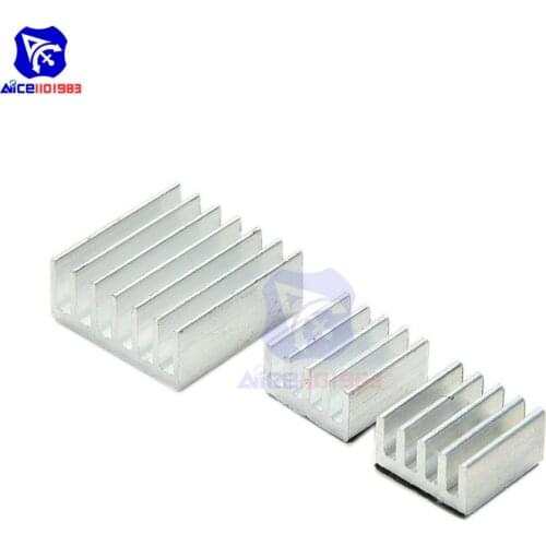 Diymore 5 Set 3 Types 15 Pieces Aluminum Heatsink Fans Pure Cooler Adhesive Kit for Raspberry Pi 3