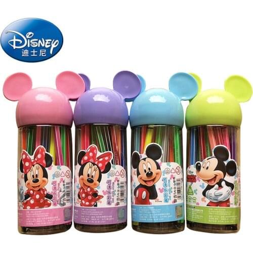 36 color Disney Mickey Minnie watercolor pen office student writing painting pen children art graffiti coloring pen brush gift