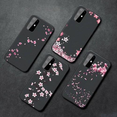 Cute flower Bumper Girl petals Phone Case For Samsung A21S A32 A51 A52 A71 A50 A12 S10 S20 S21 Plus Fe Ultra
