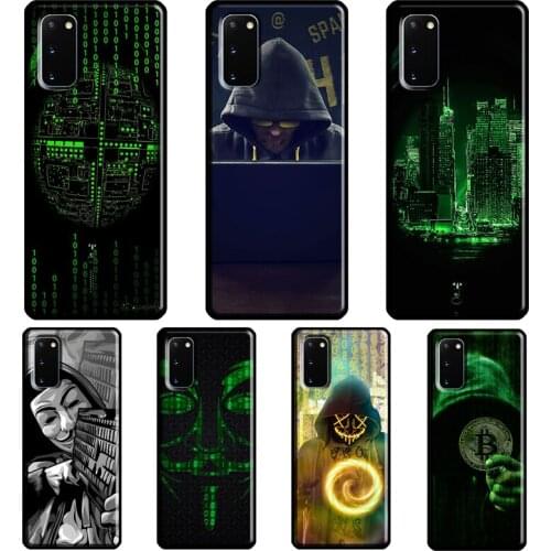 Anonymous Hacker Cover For Samsung Galaxy S20 FE S21 Ultra Note 20 Note9 Note10 S8 S9 S10 Plus Phone Case