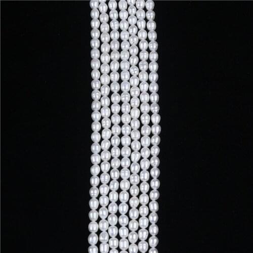 Hot sale 6.5-7mm rice pearl strands for making jewelry