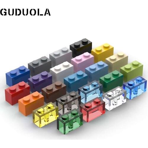 Guduola Building Blcok 3004 Brick 1x2 Small Particle MOC Assembly building block Foundation brick high brick 45pcs/lot