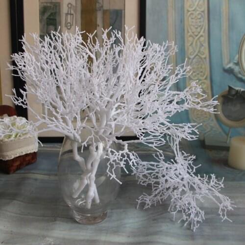 36 cm high White Coral branch Artificial plants For the wedding Home Decoration plastic Artificial flowers wholesale