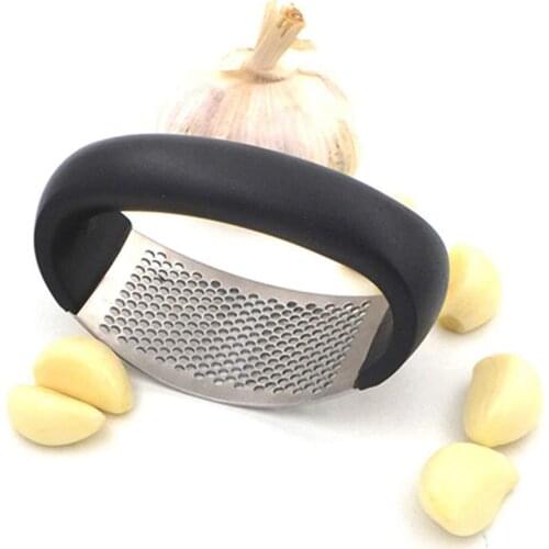 Multi-function Manual Garlic Press Curved Garlic Grinding Slicer Chopper Stainless Steel Garlic Presses Cooking Gadgets Tool
