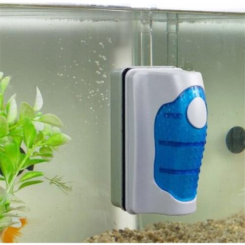 New Magnetic Aquarium Fish Tank Brushes, Glass Window Algae Cleaners, Cleaners, Brushes, Plastic Sponge Accessories