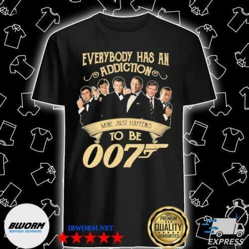 New James Bond 007 Everybody Has An Addiction Cotton Tee Shirt