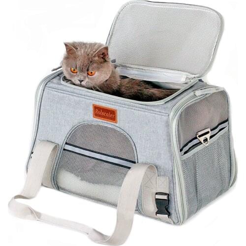Cat Carrying Bags Breathable Portable Pet Travel Bag for Cats or Dogs Airline Approved Car Seat Dog Carrier Outdoor Shoulder Bag
