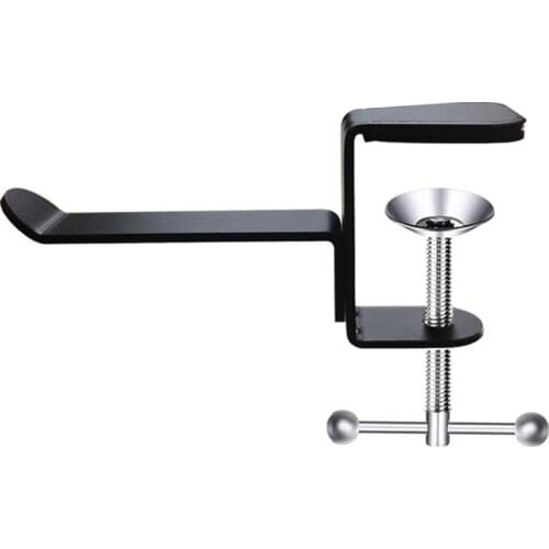 B85B Headphone Stand Silicone Covered Metal Headset Stand Display Stand Headphone Holder in Clamp Style Flexible