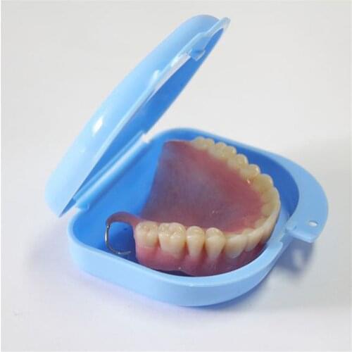 Portable False Teeth whitening Denture Storage Plastic Box Orthodontic Case Dental care Mouth Guard Oral Hygiene Organizer dents