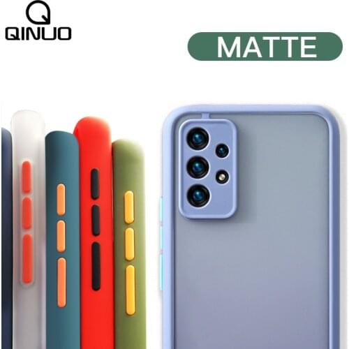 Shockproof Bumper Matte Clear Case For Samsung Galaxy A52 2021 A72 5G A 52 72 S20 FE S21 Ultra S10 Plus A32 A12 A02S Hard Cover