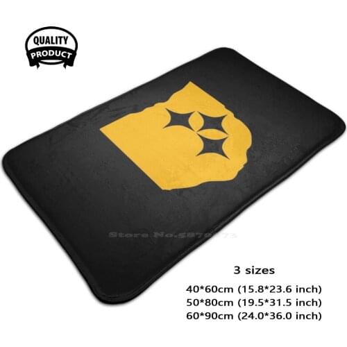 Steeler Nation Ohio * Original Design * 3 Sizes Home Rug Room Carpet Yinz Yinzer Burgh Football Steeler Nation Steel City