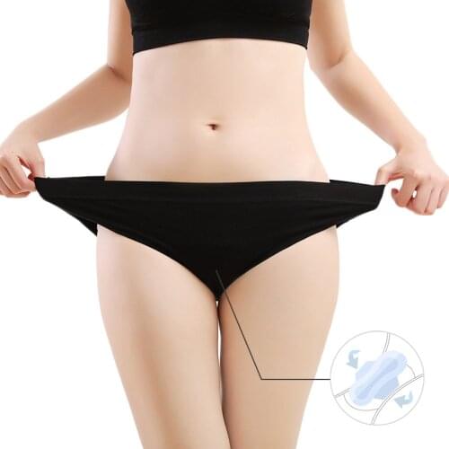 Womens Cotton Underwear Leak Proof Panties for Women/Girl Menstrual Period Brief