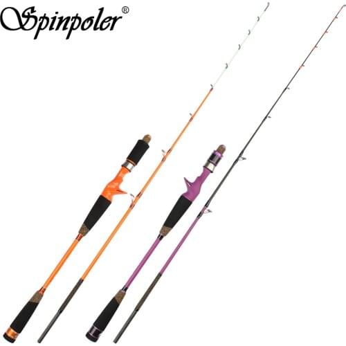 Spinpoler High Carbon Slow Pitch Jigging Rod Ultra-Light Jigging Casting Rod C.W. 30-60g Boat Trolling For Saltwater Freshwater